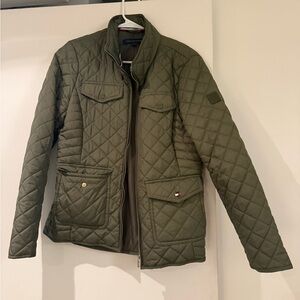 Tommy Hilfiger Women’s Quilted Military Green Jacket